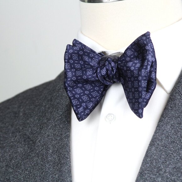 NWT Men's Self-tied Bow Tie 100%Silk Butterfly Bowtie big bow tie S726 - Picture 5 of 12